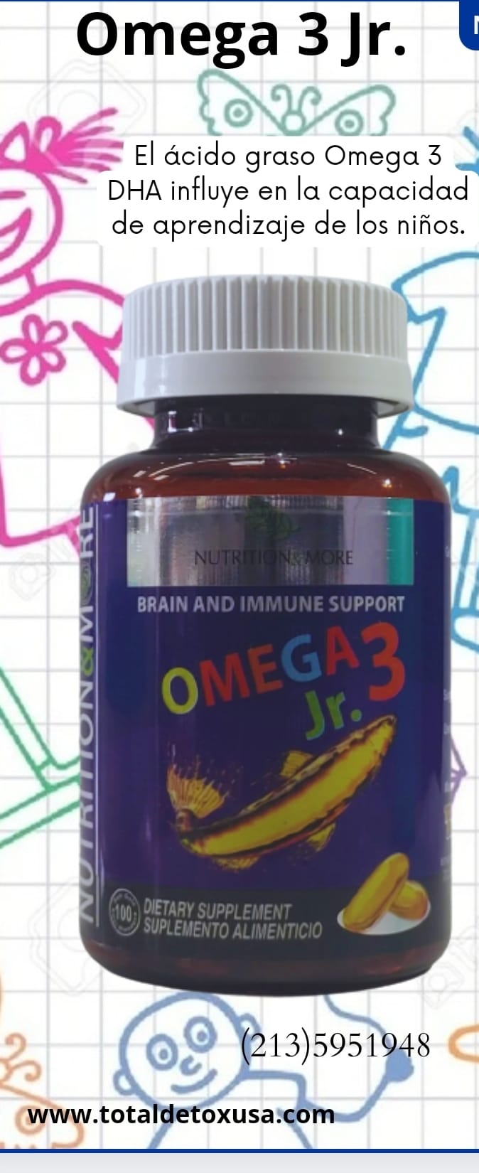 Omega 3 Jr. Soft N&M con 100 caps.