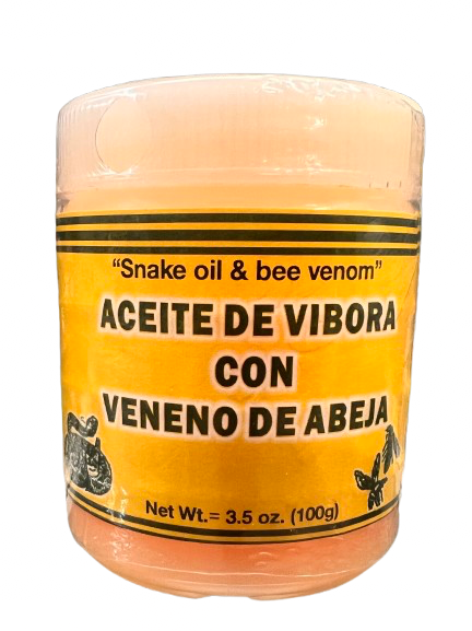 POMADA DE VENENO DE ABEJA Y ACEITE DE VIBORA 3.5 oz (100g)