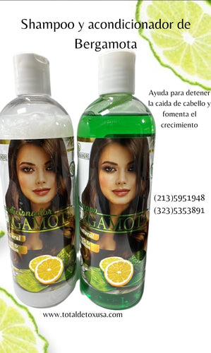 ESPECIAL SHAMPOO Y ACONDICIONADOR BERGAMOTA N&M 16oz C/U