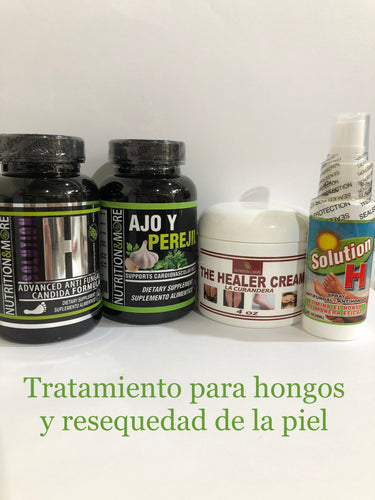 TRATAMIENTO PARA HONGOS Y RESEQUEDAD DE LA  PIEL